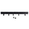 Household Bathroom Toilet Wall Mounted Space Aluminum Towel Hook Hanging Hooks Rack Black