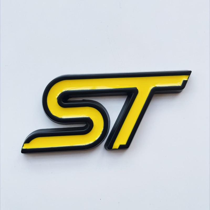 3D металлическая эмблема ST на переднюю решетку радиатора, наклейка на заднее крыло багажника автомобиля для Focus Mondeo Fiesta Edge Escort MK2 MK3 MK4 MK5 MK7