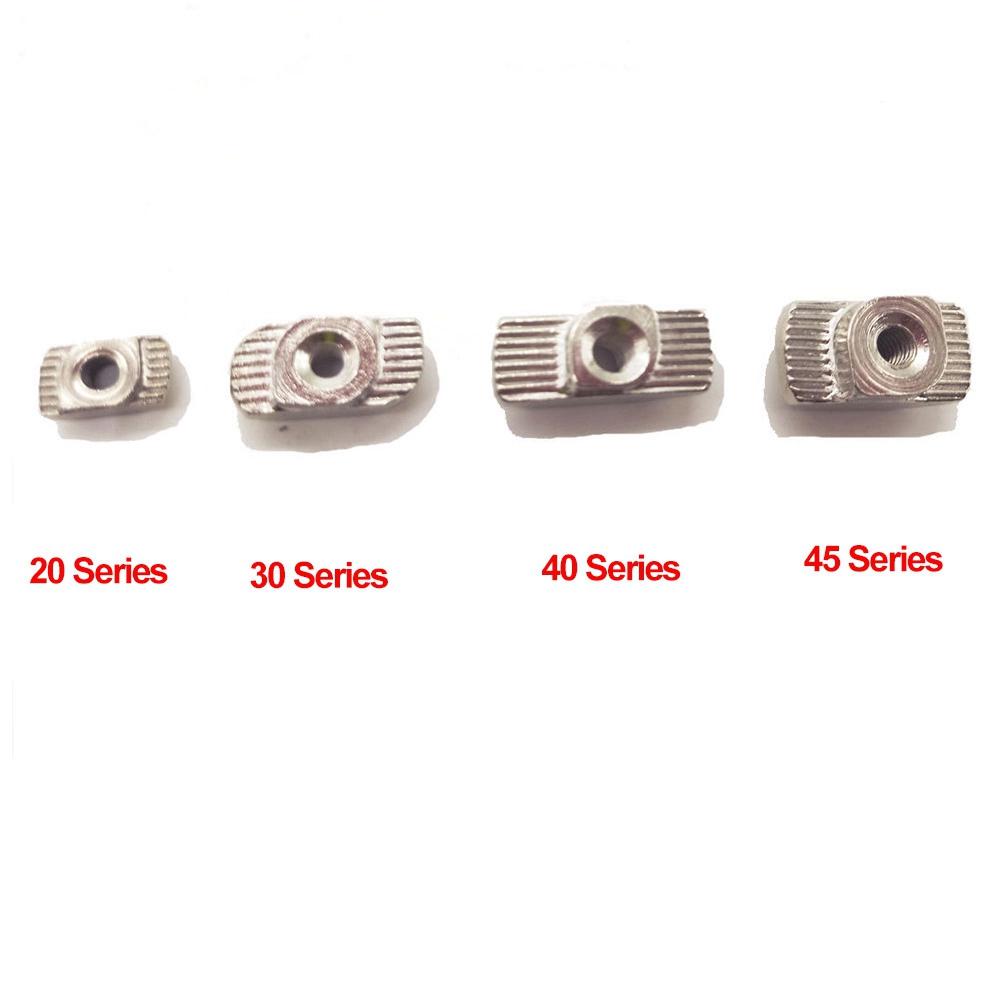 Series Home Improvement T-Slot EU Standard Aluminum Profiles Thread T Nut Nuts Fasteners Hardware