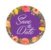 Сувенир Darling 45 шт. круглый белый цветочный венок наклейки Save The Date Свадебная печать-1,6 дюйма
