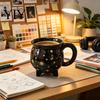 Novelty Ceramic Drinkware Halloween Coffee Mug with Ergonomic Handle, 380ml Capacity, Pot Shaped Creative Shape Cup, Hot And Cold Beverages