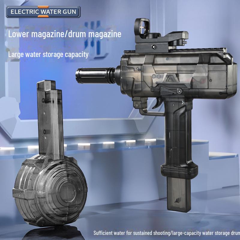 Водяной пистолет Uzi Electric Burst для детей – игрушка большой емкости для водных боев