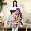 1PC Kpop Demon Hunters Patterned Flannel Blanket Suitable For All Seasons For Home Decor Warmth And Comfort Gifts Holiday Present