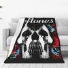Deftones Alternative Metal Band Blanket Skull Travelling Flannel Throw Blanket Soft Durable Chair Sofa Bed Bedspread Gift Idea