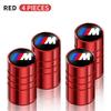 For BMW 1 W E82 4PCS Metal Car Wheel Tire Valve Air Stem Cap For BMW M M2 M4 E46 E90 E60 F30 F10 E39 E36 F20 G30 G20 E87 E92 E91 E30 X1 X3 X5