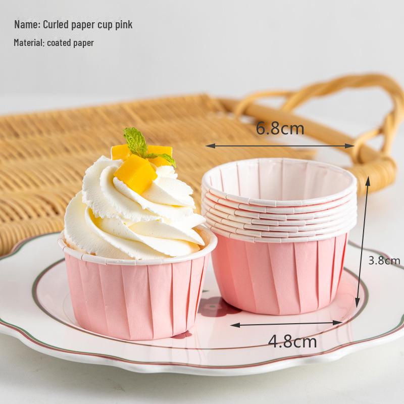 Бумажная форма для кексов с новогодним рисунком — термостойкая, с загнутыми краями для выпечки на год Змеи