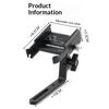 BENGGUO BG-2973 Road Bike Phone Holder Adjustable Aluminum Alloy Handlebar Mount, Black
