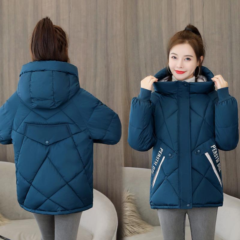 Winter Women's Short Padded Jacket Ladies Fashion Bread Coat Slim Padded Jacket