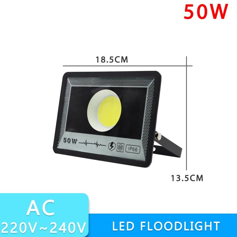 NEW 50/100/200/300/400/500W Led FloodLights AC 175-265V Outdoor Wall Flood lights Spotlight IP66 Waterproof LED Street Lamps HOT