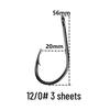 Крючки Mustad 10829 с изогнутым цевьем для морской рыбалки, ловли крупной рыбы, на длинные джиги, для белого амура и осетра.