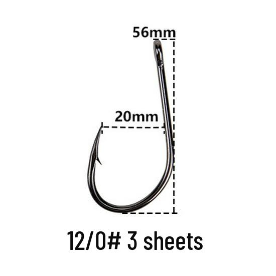 Крючки Mustad 10829 с изогнутым цевьем для морской рыбалки, ловли крупной рыбы, на длинные джиги, для белого амура и осетра.