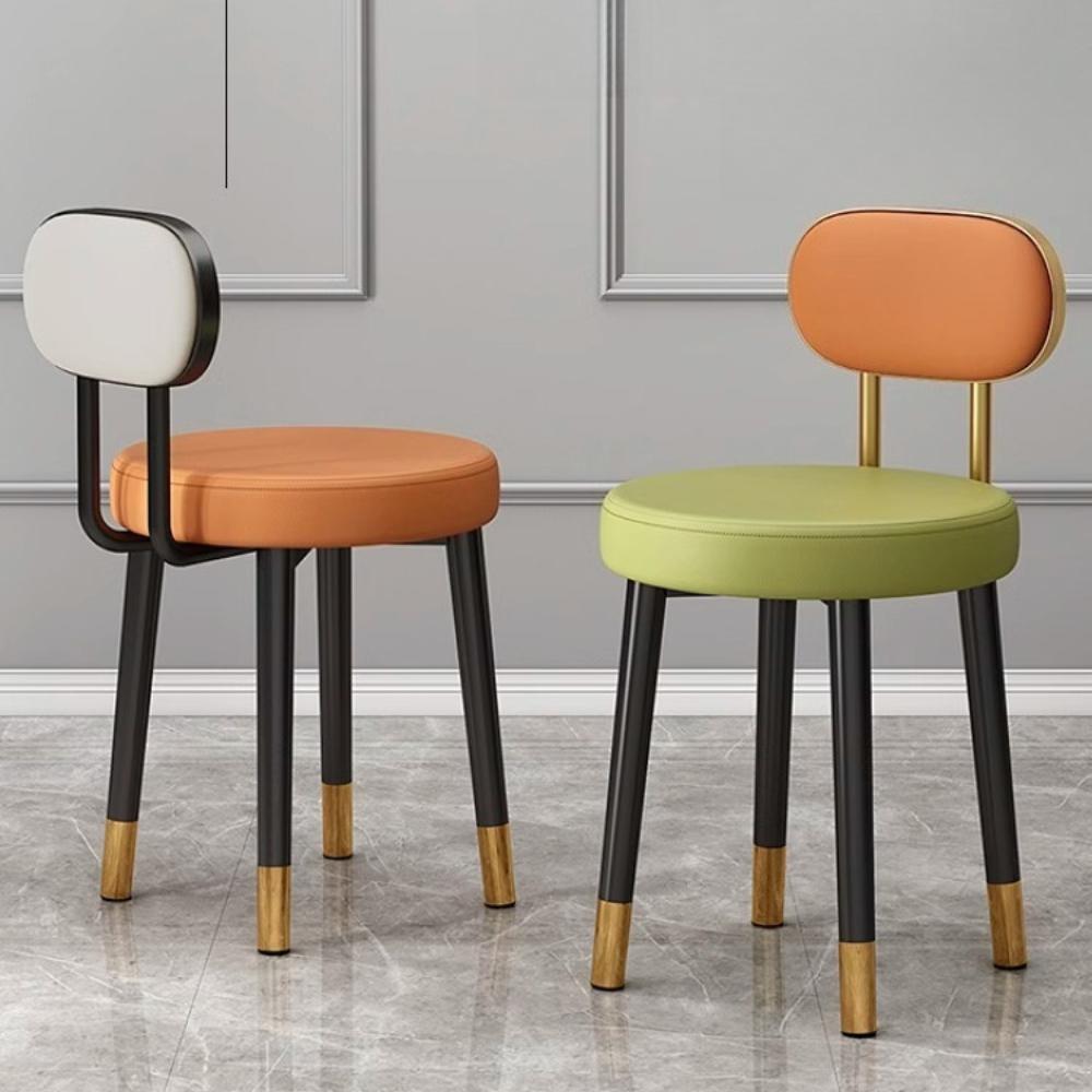 Home Light Luxury Dining Table Chair Lightweight Home Breathable Chair Soft Package Bedroom Dressing Chair Creative Dining Chair