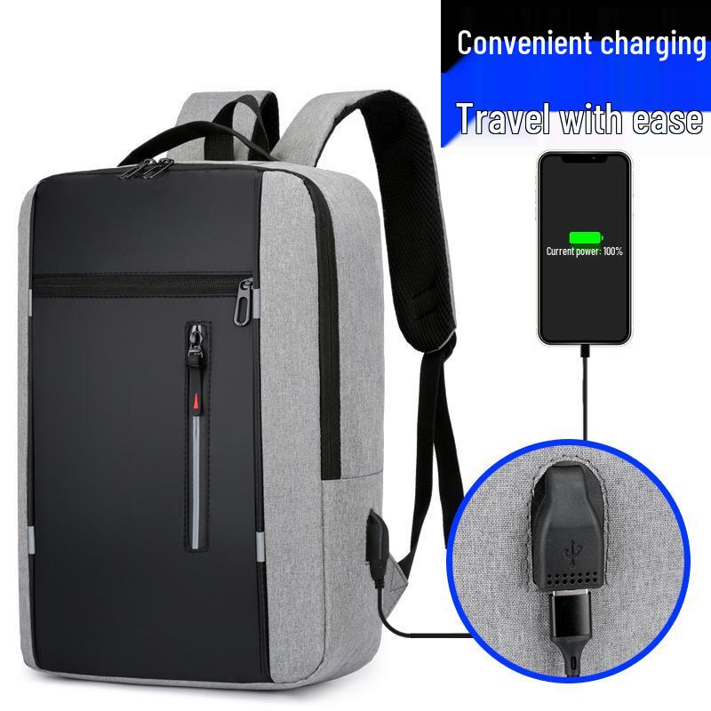 Мужской многофункциональный деловой рюкзак с USB и отделением для ноутбука