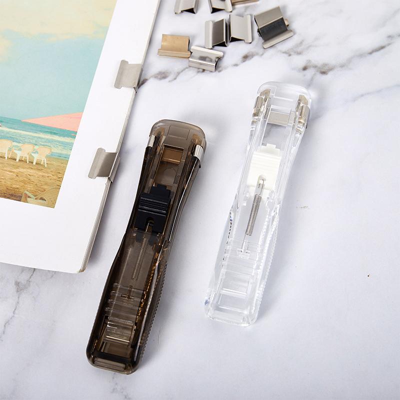 Ручной бумажный клиппер Металлический степлер Скрепки для скрепления документов Канцелярские товары