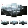 5 PC. , Posters with Video Games Skyrim and Dragons and Hd Prints, Landscape Paintings, Canvas, Painting for the Living Room, Wall Art, Home Decor