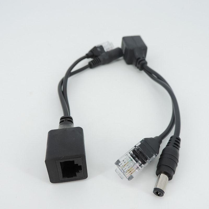Белый, черный POE пассивный Power RJ45 DC Over Ethernet Кабель-адаптер POE Splitter Модуль питания инжектора 12-48 В для IP CCTV Camea