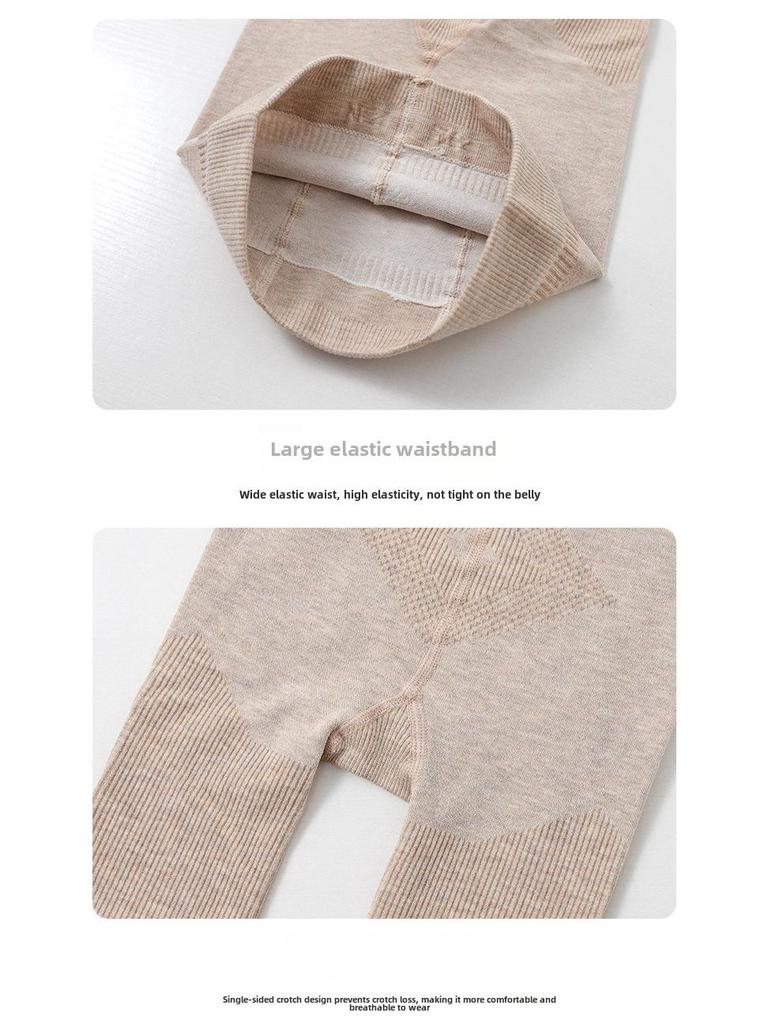 Children's Anti-slip Cotton Pantyhose - Solid Color Vertical Stripes Leggings for Girls - White Dance Socks