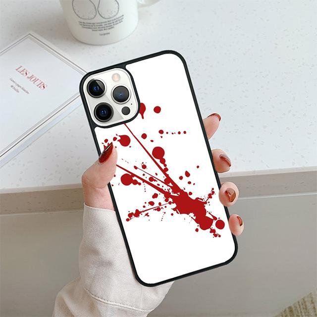 ХЭЛЛОУИН КРОВАВЫЕ ПОТЕКИ Чехол для телефона Для iPhone 17 Air 14 15 16 13 12 Чехол Для Apple Pro Max 6S Plus Coque