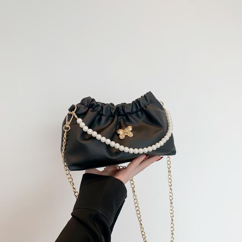 New Bags for Women's Niche Beauty Cloud Bag Chain Crossbody Bag Fashionable Personality Trend One-shoulder Bucket Bag