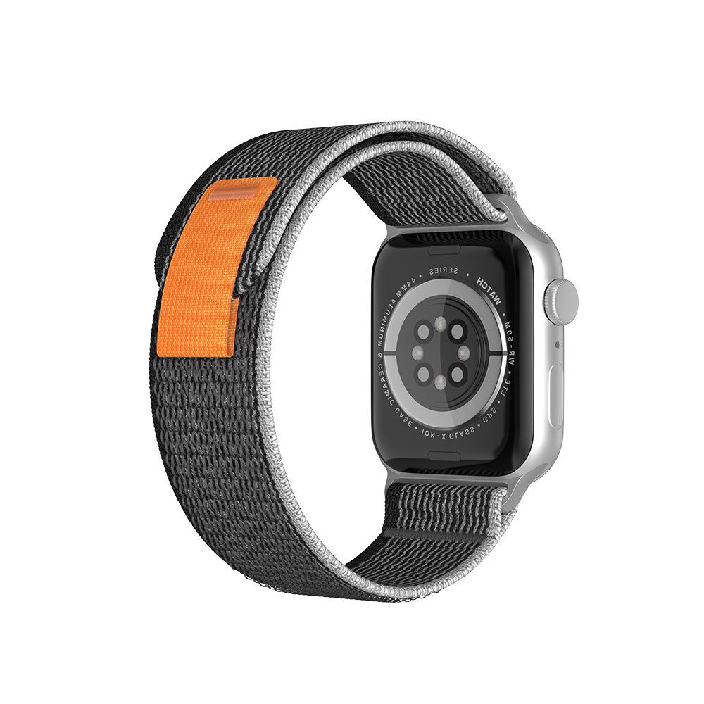Совместим с Apple Watch Ultra 8, нейлоновая петля Trail подходит для iWatch 42 мм, 44 мм, 45 мм, 49 мм, сменный ремешок для спортивных часов, лента на липучке, запястье