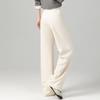 Fanzhen Women's Wool Blend Loose Wide-Leg Trousers