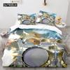 Drum Kit Duvet Cover Set Classical Music Comforter Cover Musical Instrument Lightning Pattern Quilt Cover for Kids Boys Teens
