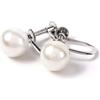 PLUSTER Pearl Earrings Pearls for Popular Single SV925 Pearl Earrings SV925 Uwajima Pearls Hanadama Pearls for Women Weddings Graduation Ceremonies