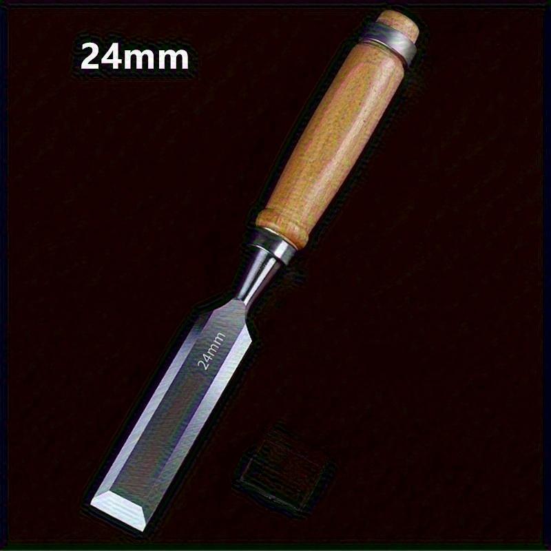 6/12/18/24 мм долото для резьбы по дереву, острое долото из хром-ванадиевой стали с ручкой, инструменты для резьбы по дереву для деревообработки, 1 шт.