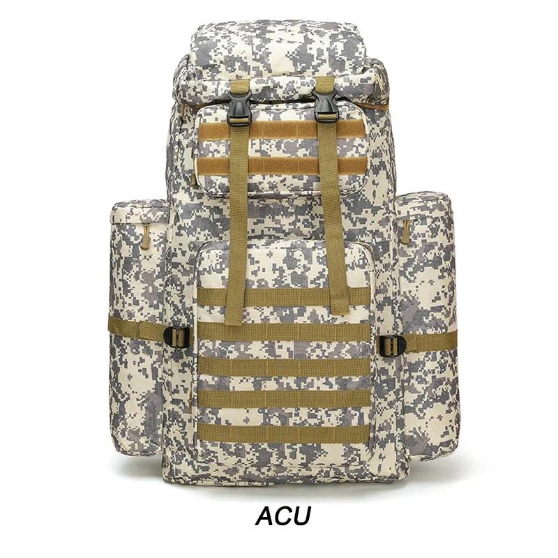 60 л Поход Кемпинг Открытый Водонепроницаемые Сумки Рюкзаки Спорт Рыбалка Рюкзаки Тактическая Сумка