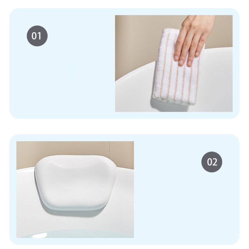 Присоска SPA Подушка Нескользящая Подушка для джакузи Практичная Подушка для шеи в ванну Поддержка головы