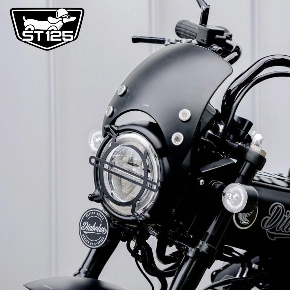 Козырек Diabolus для Honda Dax DAX125 DX051 Ветровое стекло Diabolus V2 для Honda Dax125 ST125 JB04 Козырек для лобового стекла/счетчика