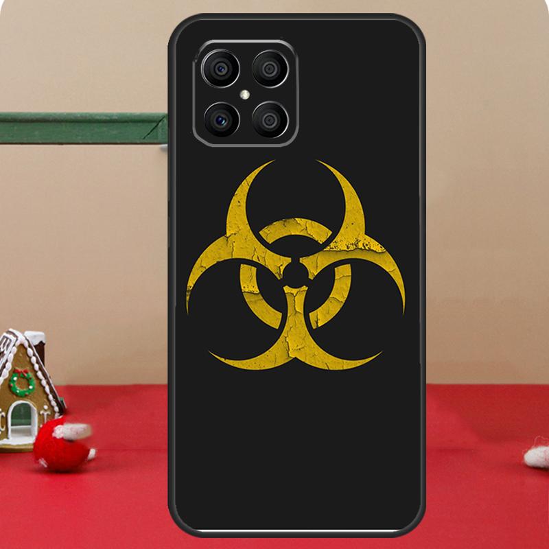 Логотип-символ биоопасности Чехол для Honor Magic 6 7 8 Pro Honor 400 200 70 90 Lite X8c X8b X9a X9b X9c X9d Win RT Чехол