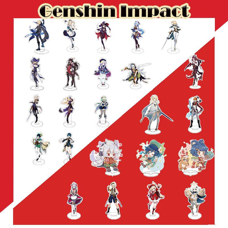 Genshin Impact Барбатос Кэцин Барбара Хутао Акриловая подставка для фигурки Идеально для декора