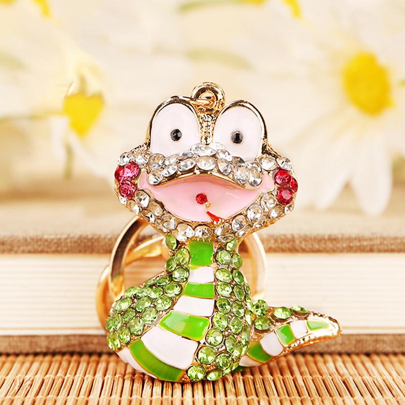 Творческая новинка, милый брелок в виде змеи со знаком зодиака, мультяшное животное, брелок, изысканный рюкзак, украшения, аксессуары, подарки