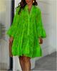 Summer Elegant Vintage Solid Lace Dress V-neck Loose Hollow Out Pattern Embroidery Vestidos Women Beach Sexy Mini Dresses