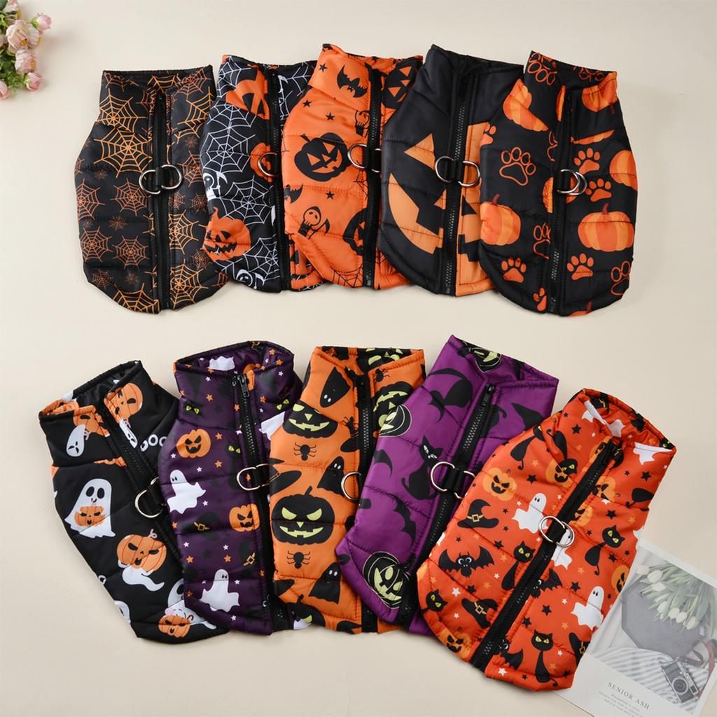 Хэллоуин Собака Смешная Одежда Питомец Элемент Тыквы Куртка Фестиваль Косплей Наряды для Маленьких Средних Собак Кошек Шнауцер Чихуахуа