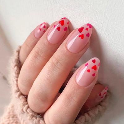 24 шт. Носите дизайн ногтей День святого Валентина часть дизайна ногтей Носите дизайн ногтей Милый любовный дизайн ногтей