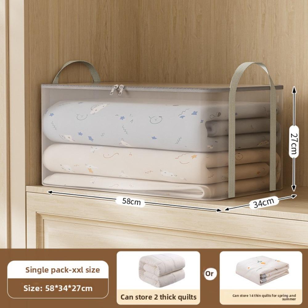 Waterproof Blanket Storage Bag Transparent Moving Storage Bag Clothing Storage Bag Household