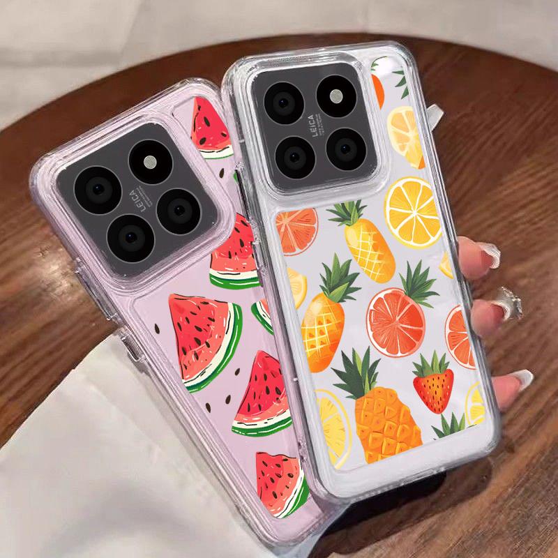 Для Xiaomi 13t Pro 11t Poco X6 X5 Pro Redmi Note 13 12 11 Pro 10 Fruit противоударный мягкий силиконовый прозрачный чехол