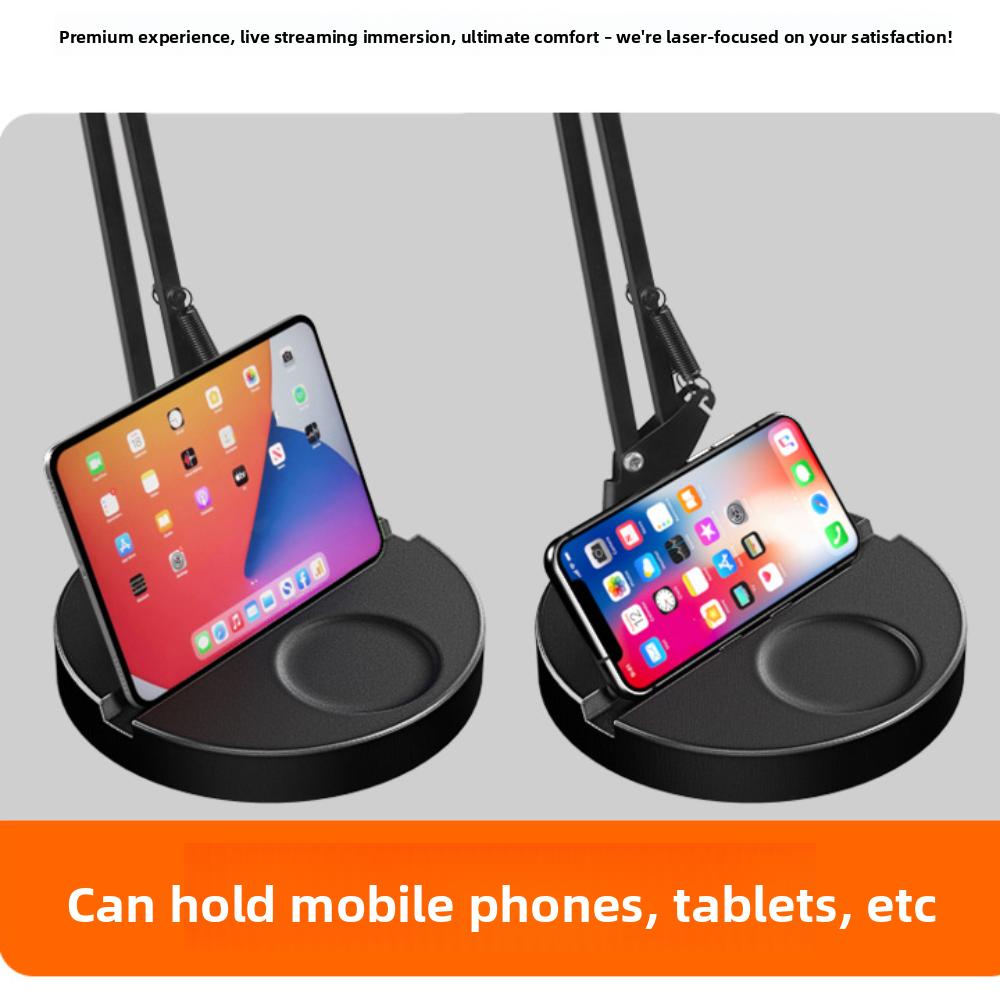 Adjustable Height Telescopic Phone Stand 26cm Fill Light Desktop Phone Holder  Phone Accessories