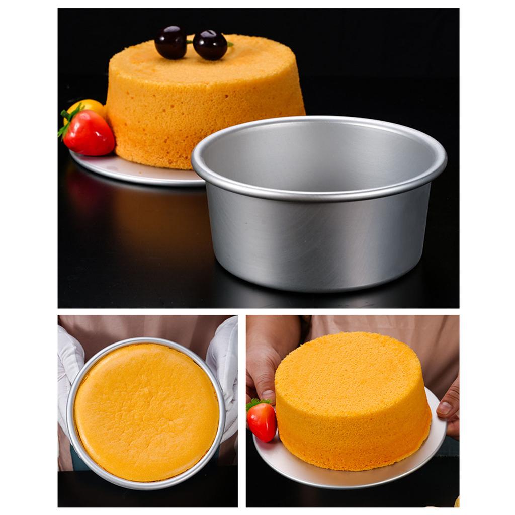 Cookie Cake Pans with Removable Bottom Aluminum Round NonStick Cake Mold Round Cake Tins Bakewares Bread Box Enduring