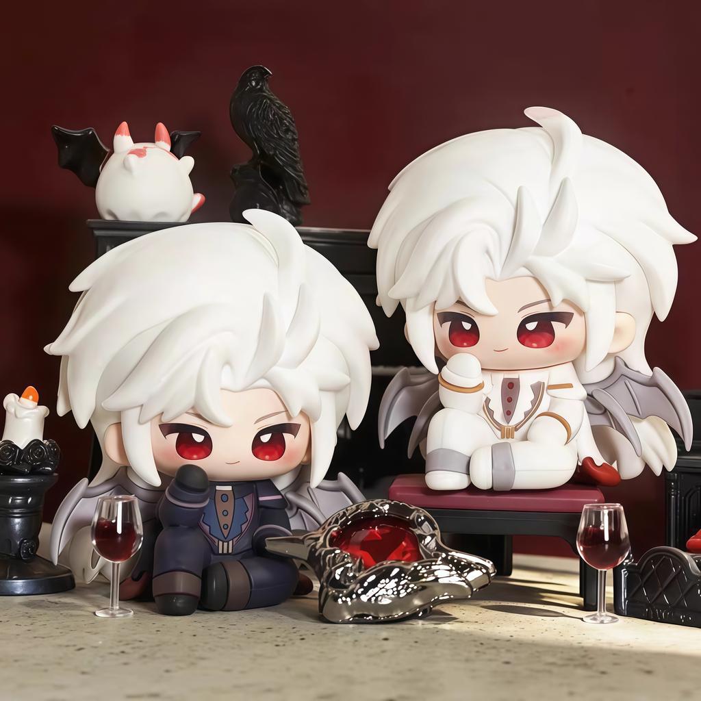 Mini Love And Deepspace Sylus Silverwing Fiend Figure Anime Statue Model Desktop Ornament Collectible Toys Decor Game Fans Gift