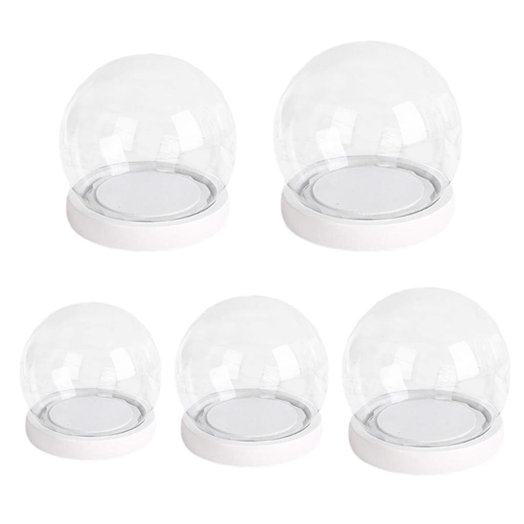 Clear Glass Dome with Base Decorative Cover Stand Display Case Jar Container for Keepsakes Collectibles Figure Anniversary Women