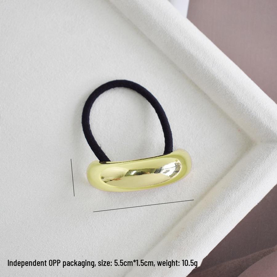 "U-Shaped Alloy Ponytail Headband: High-End, Cold Style, Seamless, Minimalist Hair Ring"