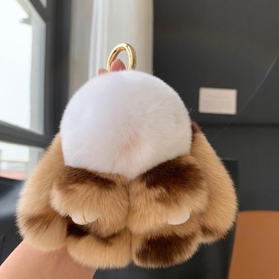 Плюшевый кролик, супер милый кролик, мягкая подвеска из искусственного меха, кукла, плюшевая игрушка