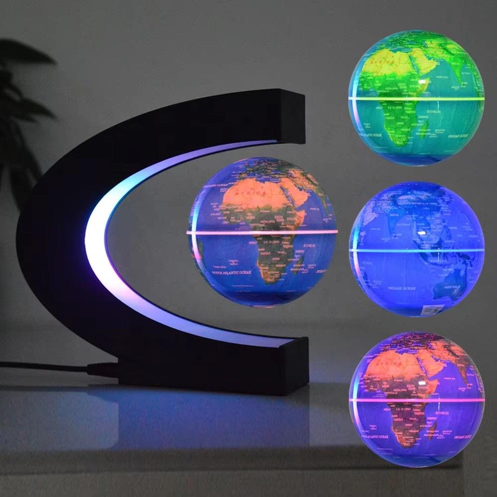 Luminous Magnetic Levitation Globe C3: Creative Office Ornament & Student Gift