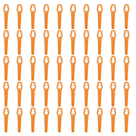 20/50/100Pcs Mower Cutter Blades Ergonomic Design Universal Simple Installation Lawnmower Plastic Cutting Blade Parts Kit