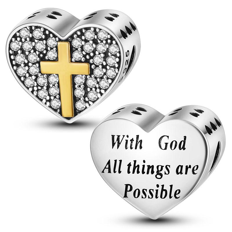 Медные подвески-шармы Крест Ангел Пирамида Фараон Бусины Подходят для оригинального браслета-цепи DIY Подвески для украшений