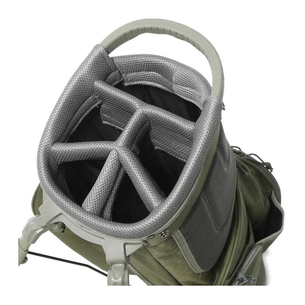 Сумка для гольфа с подставкой, тип 5 делений, совместимая с 47-дюймовым дисплеем BRG223D24 Wolf Gray XP WOLF GRAY Легкая водонепроницаемая 22AW GRAY [Брифинг] 3,1 кг 9,5