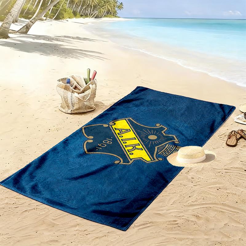 AIK Fotboll Print Beach Towel, Large Soft Quick Dry Towel for Beach Camping Swimming